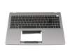 71NM29BO019 teclado incl. topcase original Acer DE (alemán) negro/plateado con retroiluminacion