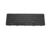 744564-041 teclado HP DE (alemán) negro/negro brillante