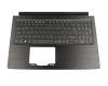 842002D7KC01 teclado incl. topcase original Acer DE (alemán) negro/negro