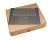 8SST60M57336 teclado incl. topcase original Lenovo DE (alemán) gris/canaso con retroiluminacion