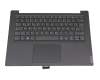 8SSTT60V07208 teclado incl. topcase original Lenovo DE (alemán) gris/canaso