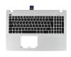 90NB00T3-R31GE0 teclado incl. topcase original Asus DE (alemán) negro/blanco