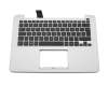 90NB07I1-R31GE0 teclado incl. topcase original Asus DE (alemán) negro/plateado