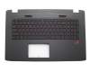 90NB0A41-R31TA0 teclado incl. topcase original Asus TA (tailandés) negro/negro con retroiluminacion