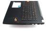 90NB0DQ1-R31GE0 teclado incl. topcase original Asus DE (alemán) negro/negro con retroiluminacion