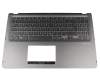 90NB0G21-R31GE0 teclado incl. topcase original Asus DE (alemán) negro/canaso con retroiluminacion