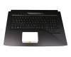 90NB0GM2-R31GE0 teclado incl. topcase original Asus DE (alemán) negro/negro con retroiluminacion (RGB Backlight)