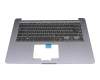 90NB0IK2-R30100 teclado incl. topcase original Asus DE (alemán) negro/antracita
