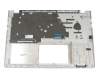 90NB0KL4-R31GE0 teclado incl. topcase original Asus DE (alemán) plateado/plateado con retroiluminacion