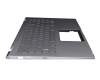 90NB0LK2-R31GE0 teclado incl. topcase original Asus DE (alemán) plateado/plateado con retroiluminacion