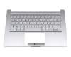 90NB0LP2-R31GE1 teclado incl. topcase original Asus DE (alemán) plateado/plateado con retroiluminacion