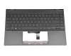 90NB0QX0-R30GE1 teclado incl. topcase original Asus DE (alemán) gris/negro