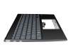 90NB0QX0-R30GE1 teclado incl. topcase original Asus DE (alemán) gris/negro