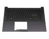 90NB0TP1-R32GE0 teclado incl. topcase original Asus DE (alemán) negro/negro con retroiluminacion