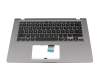 90NB0TT2-R33GE0 teclado incl. topcase original Asus DE (alemán) negro/canaso