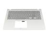 90NB0TY2-R34GE1 teclado incl. topcase original Asus DE (alemán) gris/plateado
