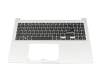 90NB0ZA2-R30GE0 teclado incl. topcase original Asus DE (alemán) negro/plateado
