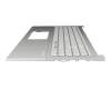 90NB0ZR1-R31GE0 teclado incl. topcase original Asus DE (alemán) blanco/plateado con retroiluminacion