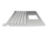90NB1022-R33GE0 teclado incl. topcase original Asus DE (alemán) gris/plateado