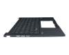 90NB11R1-R31GE0 teclado incl. topcase original Asus DE (alemán) azul/azul con retroiluminacion