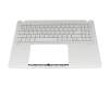 90NB14C3-R31GE2 teclado incl. topcase original Asus DE (alemán) plateado/plateado con retroiluminacion