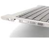 90R-NW01K1T80Y teclado incl. topcase original Asus DE (alemán) negro/plateado con retroiluminacion