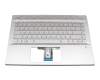 910300195720 teclado incl. topcase original Primax DE (alemán) plateado/plateado con retroiluminacion