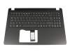93454766KA01 teclado incl. topcase original Acer DE (alemán) negro/negro