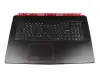 957-17C11E-C06 teclado incl. topcase original MSI DE (alemán) negro/negro con retroiluminacion