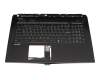 957117B51EC06 teclado incl. topcase original MSI DE (alemán) negro/negro con retroiluminacion