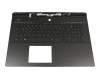 9C-N40JK20M0 teclado incl. topcase original Pegatron DE (alemán) negro/negro con retroiluminacion