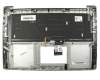 9Z.N8SLN.S01 teclado incl. topcase original Asus DE (alemán) plateado/plateado con retroiluminacion (para modelos sin HDD)
