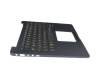 9Z.NBXBW.F0G teclado incl. topcase original Asus DE (alemán) negro/azul con retroiluminacion