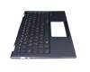 9Z.NFQBU.00G teclado incl. topcase original Darfon DE (alemán) negro/azul con retroiluminacion
