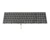 9ZNHPBC10G teclado original HP DE (alemán) negro/plateado con retroiluminacion y mouse-stick