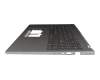 ACM21G2/6D0 teclado incl. topcase original Acer DE (alemán) gris/canaso con retroiluminacion