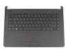 AE0P1G0042074700 teclado incl. topcase original HP DE (alemán) negro/negro mesh