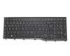 AEFS6000010 teclado Fujitsu DE (alemán) negro/negro brillante