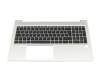 AEX8QG0C010 teclado incl. topcase original Quanta DE (alemán) negro/plateado