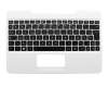 AEXC4F00010 teclado incl. topcase original Quanta FR (francés) negro/blanco