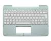 AEXF1G00020 teclado incl. topcase original Quanta DE (alemán) blanco/verde