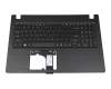 AEZAAR00210 teclado incl. topcase original Acer US (Inglés) negro/negro