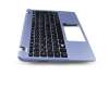 AEZHJG00120 teclado incl. topcase original Quanta DE (alemán) negro/azul