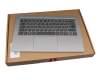 AM14U000200 teclado incl. topcase original Lenovo DE (alemán) gris/plateado con retroiluminacion