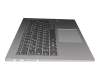 AM14U000200 teclado incl. topcase original Lenovo DE (alemán) gris/plateado con retroiluminacion