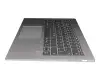 AM14U000200 teclado incl. topcase original Lenovo DE (alemán) gris/plateado con retroiluminacion