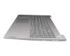 AM1JV000300 teclado incl. topcase original Lenovo DE (alemán) gris/plateado Huella dactilar