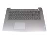 AM21N000510 teclado incl. topcase original Lenovo DE (alemán) gris/canaso