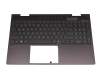 AM2UU000650 teclado incl. topcase original HP DE (alemán) negro/negro con retroiluminacion (Nightfall Black)