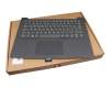AP1KU000300 teclado incl. topcase original Lenovo DE (alemán) gris/canaso